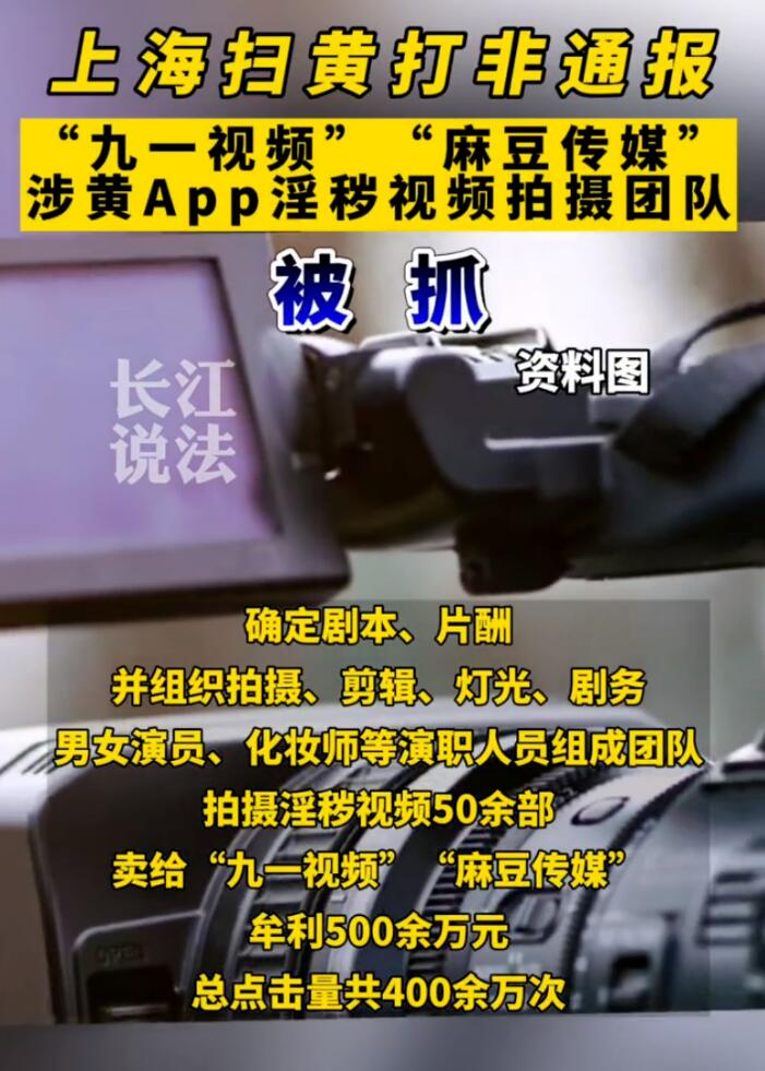 漂亮！上海警方侦破“某豆传媒”等涉黄App案，抓获24人-3